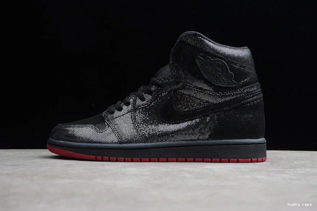 Rep Husky Retro 1 OG Black Red DC7071-001 Gym High Jordan Air 0803